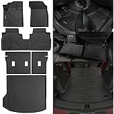 Naibeve Floor Mats for 2024 2025 2026 Chevy Equinox EV Trunk Mat Cargo Mat Backrest Mats Cover Protector All Weather for Chevrolet Equinox EV Interior Accessories