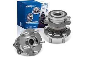 Detroit Axle - 2 Rear Wheel Bearing & Hubs for Subaru Forester Impreza XV Crosstrek, Pair Wheel Bearing and Hubs Assembly Rep