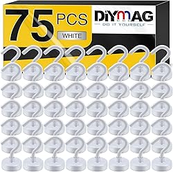 DIYMAG Magnetic Hooks, 30Lbs Strong Heavy Duty
