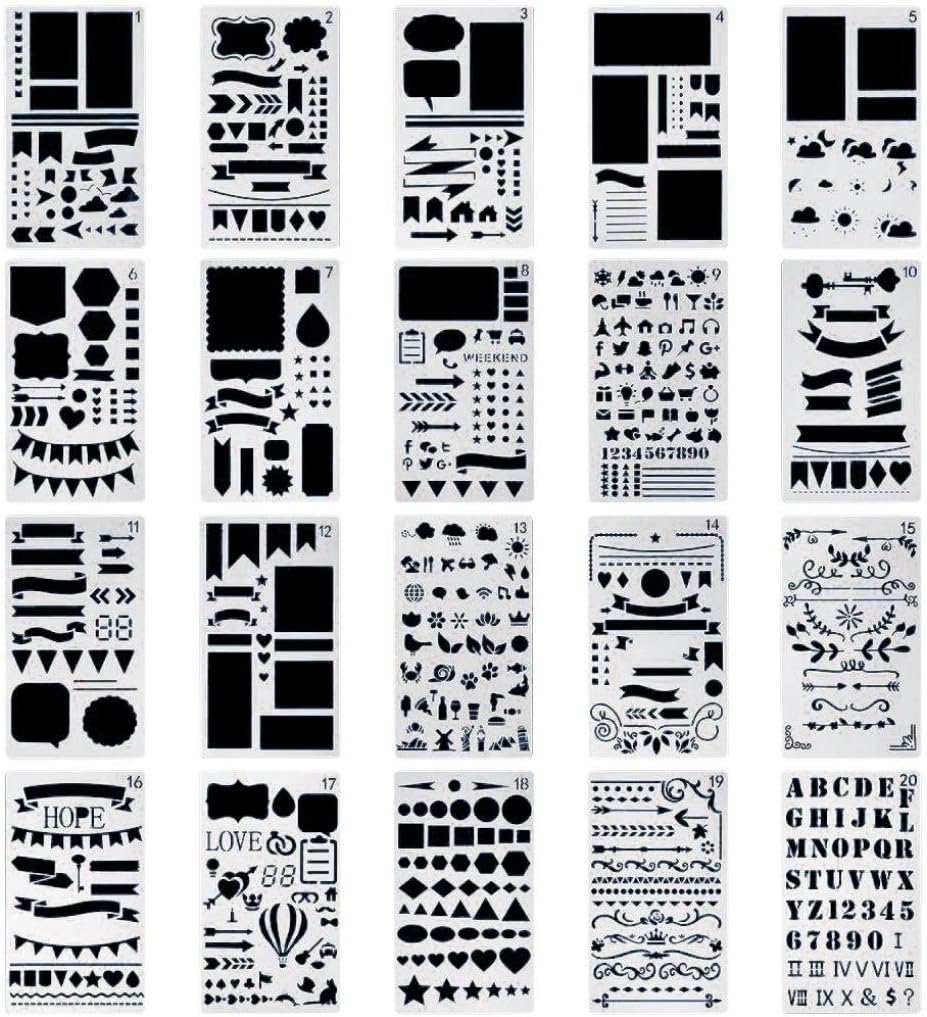 DIY Drawing Template, SWPS Painting Template Tool for Diary Scrapbook Craft Projects