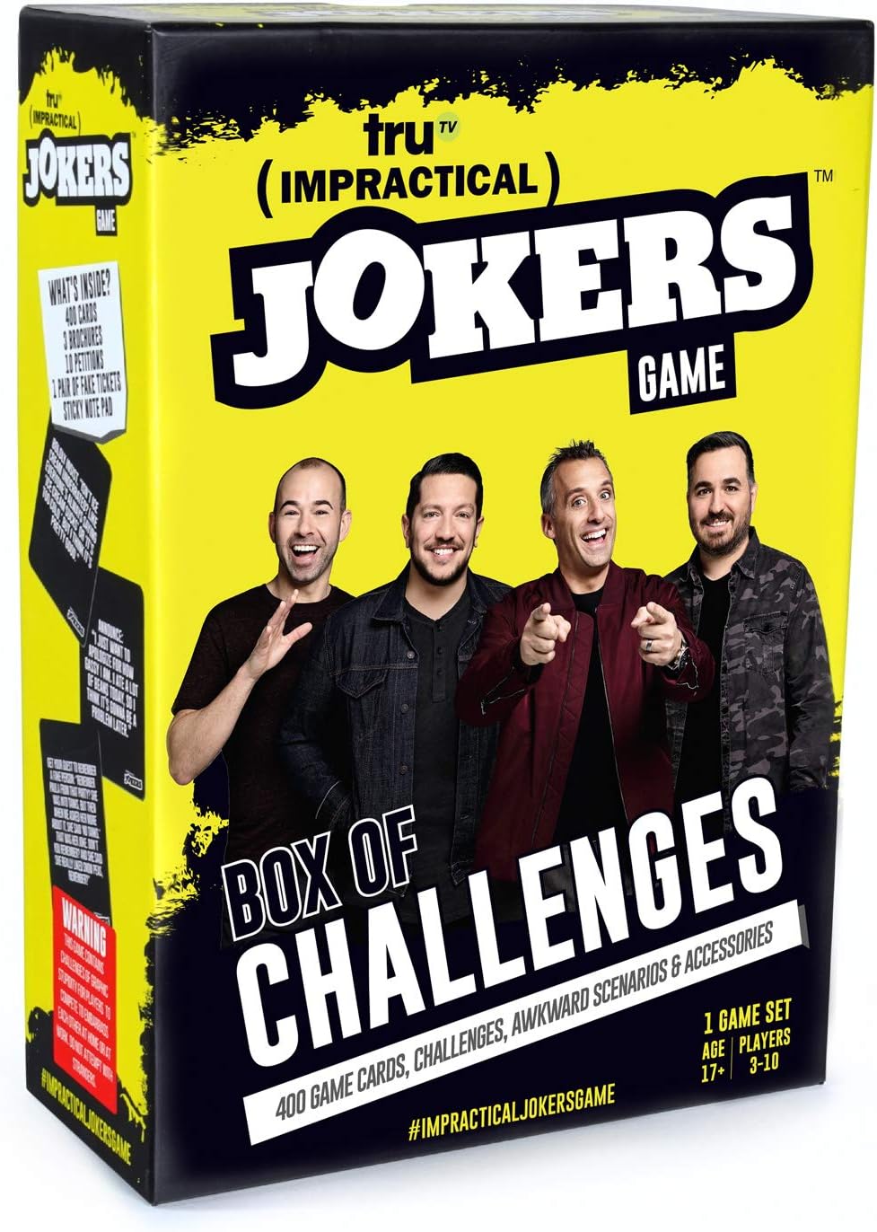Wilder Toys Impractical Jokers: The Game-Box of Challenges for Ages 17+, Multicolor, 10 inches x 10 inches x 2 inches