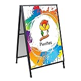 Pionites Heavy Duty Slide-in Folding A Frame Sign