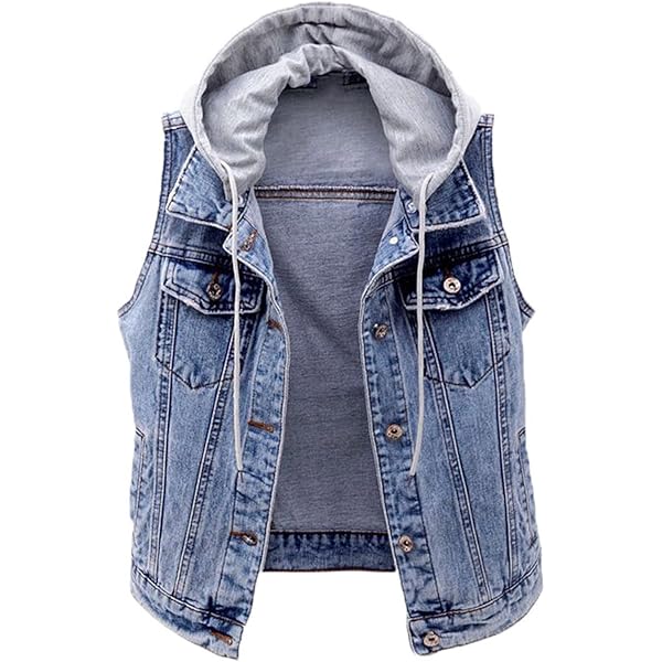 Wvapzxx Denim Sleeveless Jacket Women's Spring Autumn