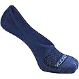 ZeroSock Bamboo Viscose Super Low Invisible Socks With Mesh Ventilation with Anti-Slip Gel Heel Grip (4 Pairs Per Box) (Men's Size 12.5-15, Navy Blue)