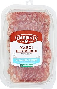 Creminelli - Italian Artisan Handcrafted Fine Meats, Sliced Varzi Salami, 2.2 Ounce