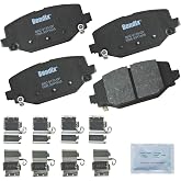 Bendix Priority1 CFC1596 Ceramic Rear Brake Pads for Select Models Chrysler Grand Caravan, Town &amp; Country, Dodge Journey, Ram C/V, Volkswagen Routan