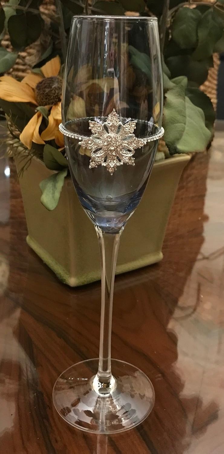 Winter Wedding Hand Made Blue Crystal