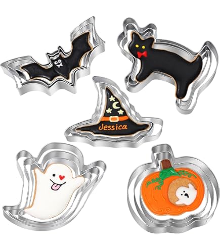 Halloween Cookie Cutters - 5 Pieces Large Cookie Egypt