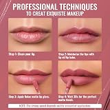 Oulac Matte Liquid Pink Nude Lipstick Long Lasting Vegan Lip Stain view 9