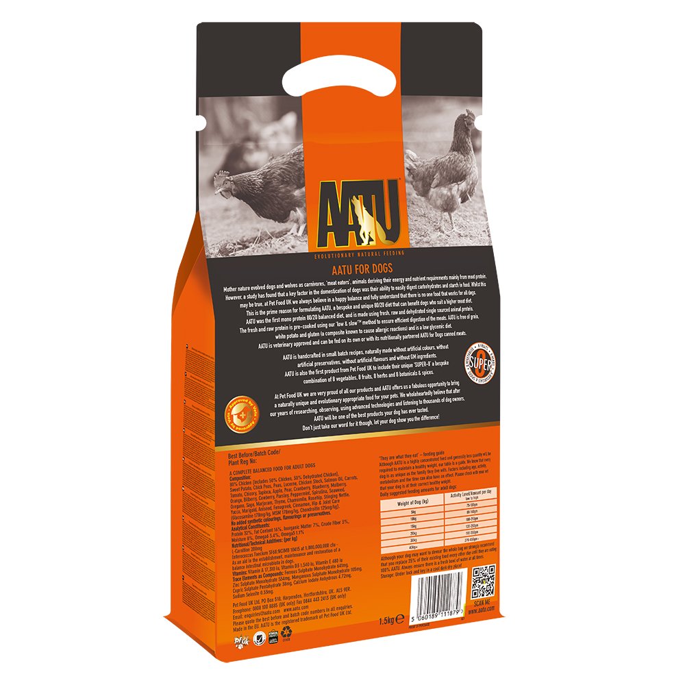 aatu chicken dog food