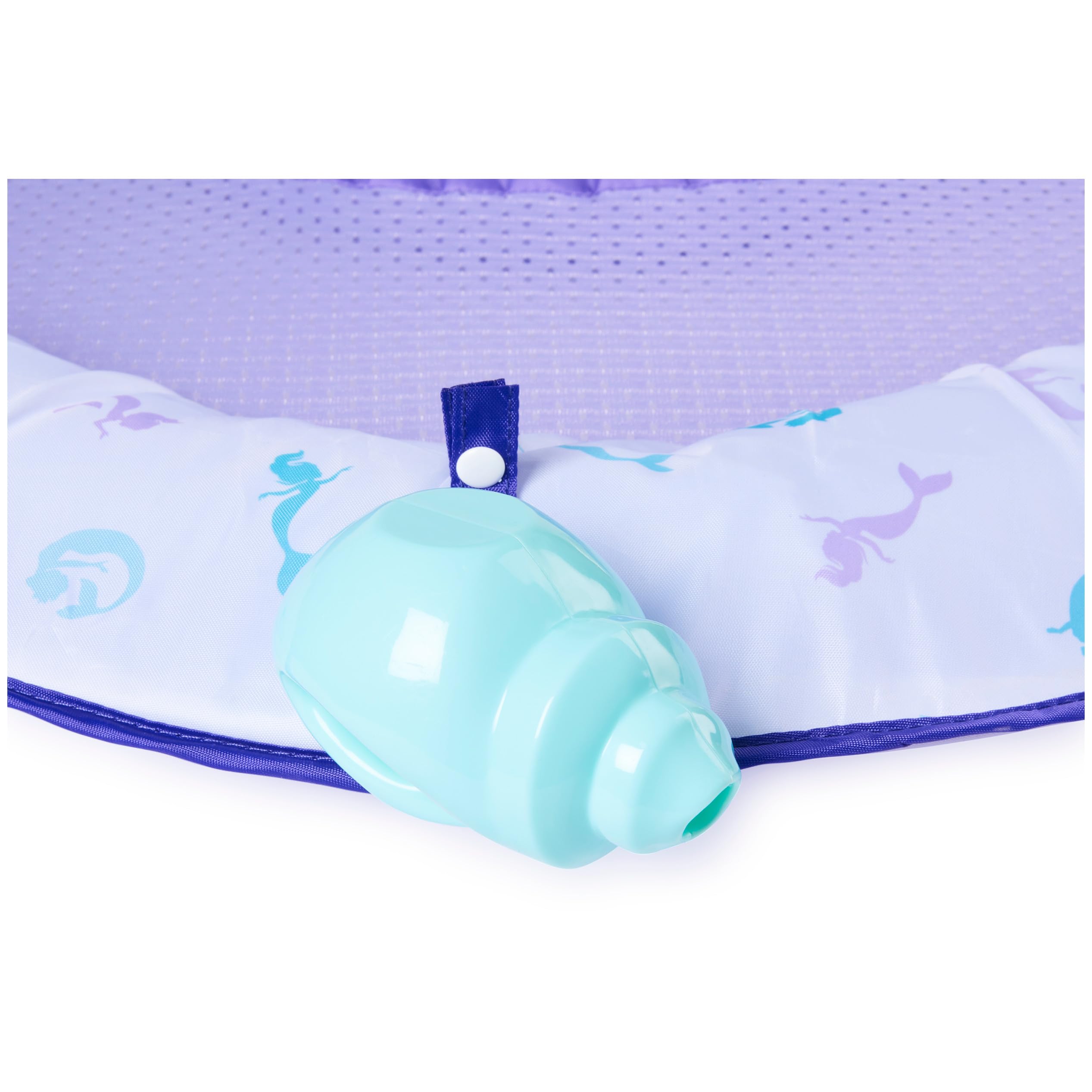 Swimways Ultra Baby Spring Float, Premium Inflatable Baby Pool Float with Sun Canopy, Fast Inflation & Carry Bag (9-24 Months), Mermaid Toys for Kids