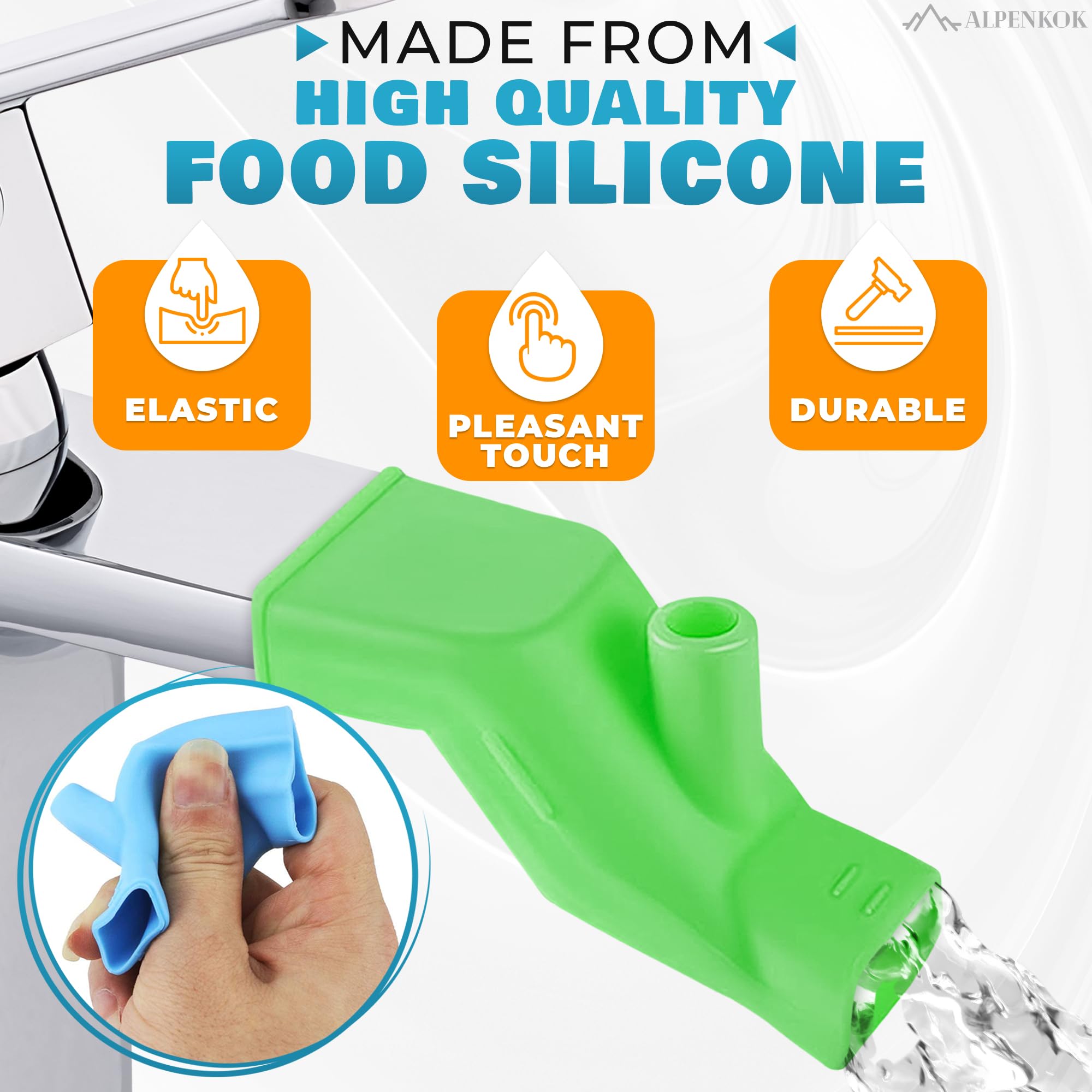 3Pcs Sink Extender for Toddlers - Sink Faucet Extender for Toddlers Bath Faucet Cover for Kids Faucet Extender for Sink Bath - Toddler Sink Extender Tub Faucet Cover for Kids Toddler Faucet Extender