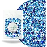 Blue Ombre Sprinkle Mix| Made In USA By Sprinkle Pop| Navy Blue White Blue Sprinkles| Undersea Themed Sprinkles For Decoratin