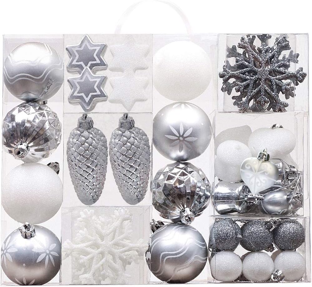 Victors Workshop 60 Tlg Weihnachtskugeln Rosa Weihnachtsbaum Schmuck Dekoration Kunststoff Pink Violett Christbaumschmuck Fur Weihnachtsdeko Anhanger Mehrwegverpackung Weihnachtlicher Baumschmuck Kugeln