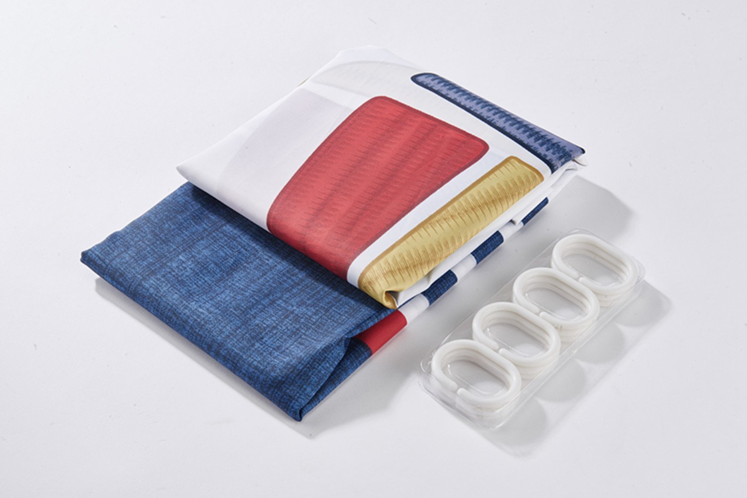 Moldiy Colorful Nautical Sailing Boat Painting Waterproof Polyester Bathroom Shower Curtain for Home Decor 72inch x 72 inch