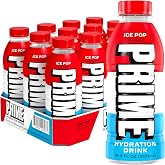PRIME Hydration ICE POP | Sports Drinks | Electrolyte Enhanced for Ultimate Hydration | 250mg BCAAs | B Vitamins | Antioxidants | 2g Of Sugar | 16.9 Fluid Ounce | 12 Pack
