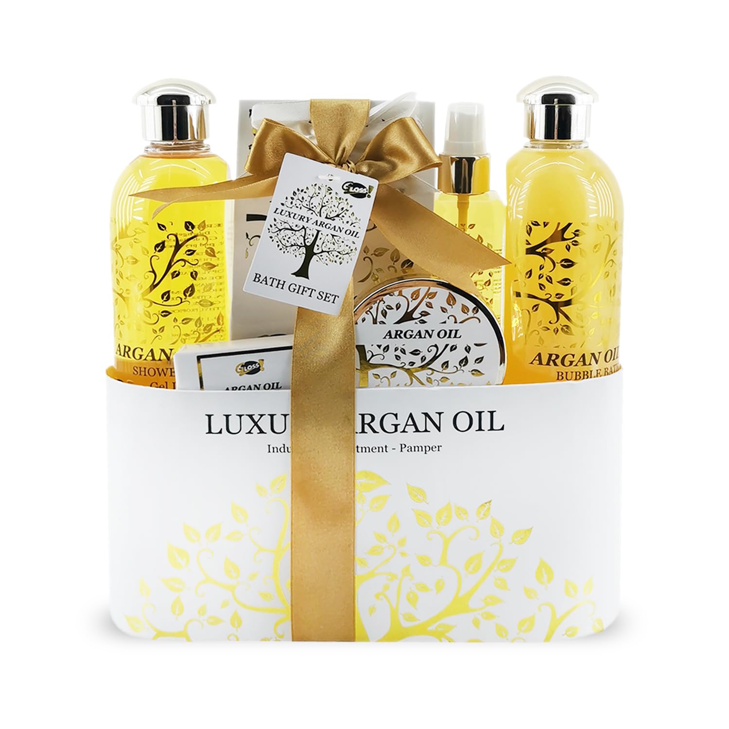 Gift Box for her | Argan Oil Bath Products | Christmas Gift Women | Beauty Gift | Original Gift for Women | Birthday Gifts for Mum | Body Care and Well|being Sets | Shower Set | TRADITION