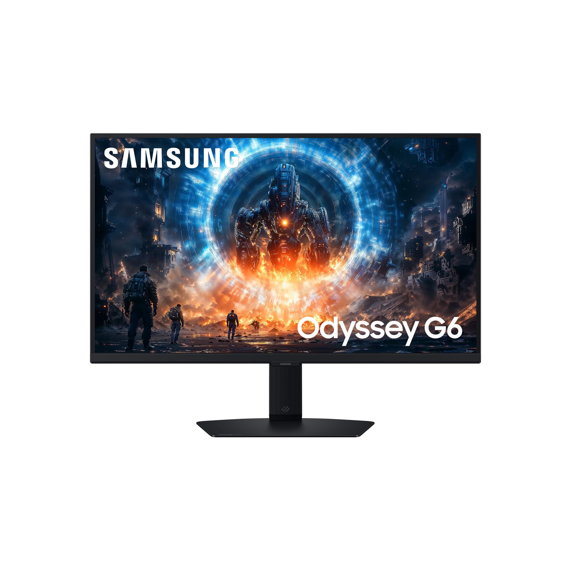 Samsung Monitor Gaming Odyssey G6 (S27FG602EU), Flat, 27'', 2560x1440 (QHD), IPS, 350 Hz, 1 ms, Compatibilità G-Sync, HDMI, Display Port, Ingresso Audio, HAS, Pivot, Flicker Free, Eye Saver Mode