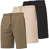 Ultra Performance 3 Pack Mens Shorts Casual Men's Athletic Short Workout Gym Shorts for Men with Zipper Pockets, Small - 5X