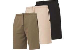Ultra Performance 3 Pack Mens Shorts Casual Men's Athletic Short Workout Gym Shorts for Men with Zipper Pockets, Small - 5X