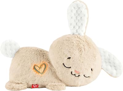 Fisher-Price Soothe Settle Bunny Baby Sound Machine Portable Plush Music Lights