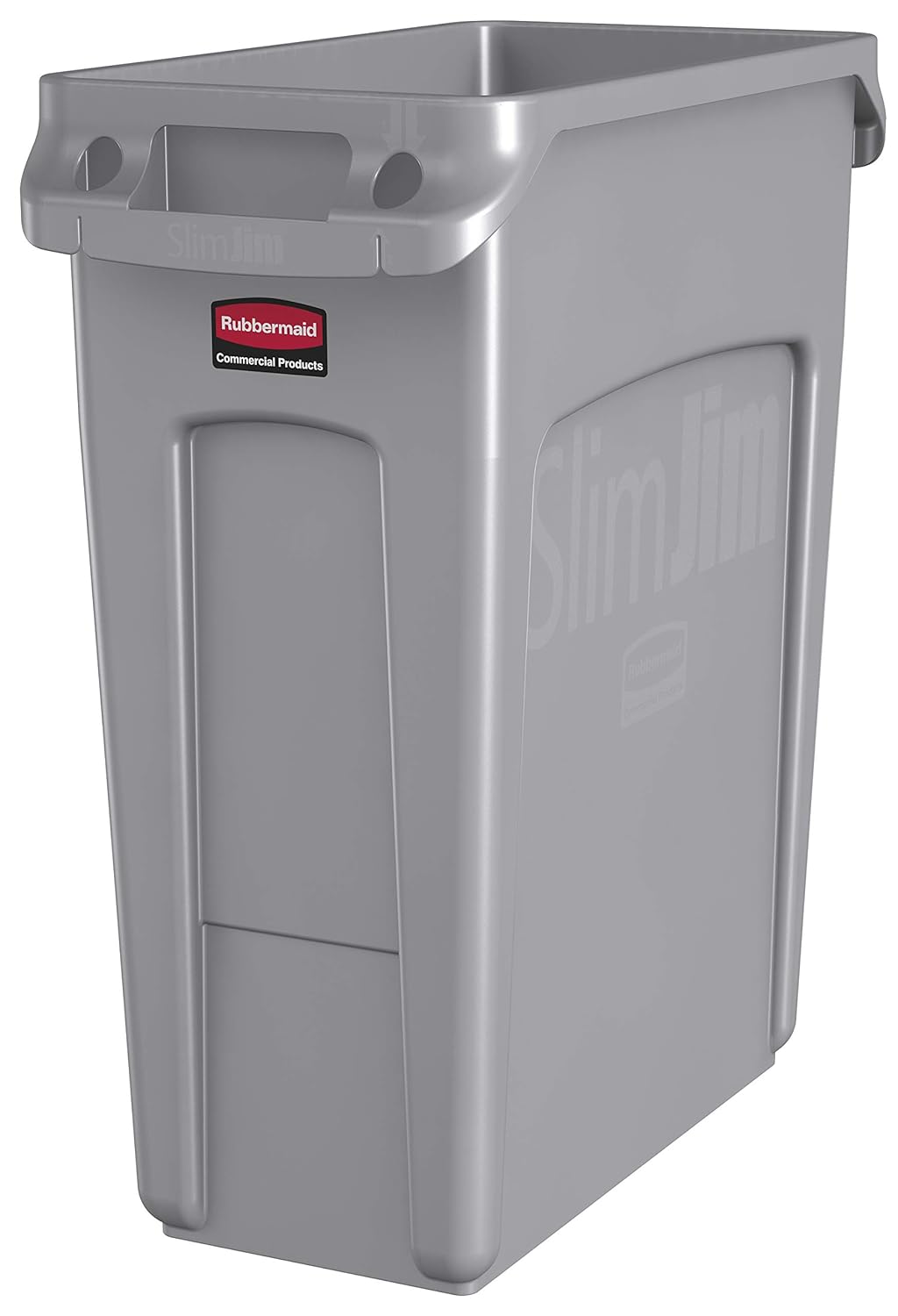 Rubbermaid Slim Jim afvalbak met ventilatiekanalen zwart 87L - CP653