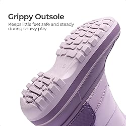 DREAM PAIRS Boys Girls Snow Boots Water-Resistant