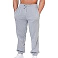 UNIQUE STYLES ASFOOR Elastic Bottom Baggy Sweatpants for Men, Workout Fleece Sweat Pants with Pockets