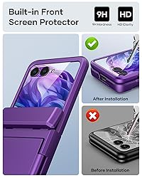 ATATOO for Motorola Razr+ Plus 2024 Case, Built-in