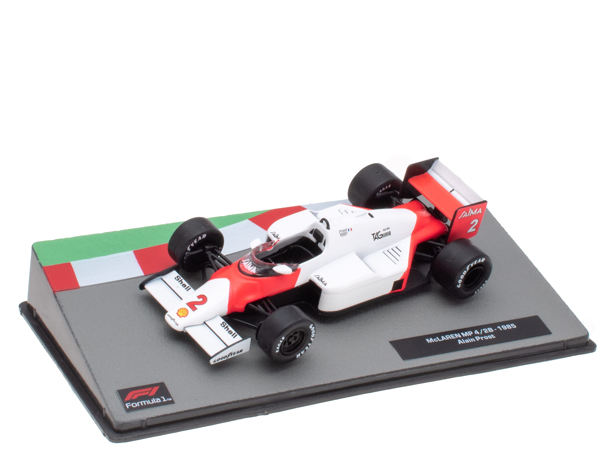 OPO 10 - Miniature car Formula 1 1/43 compatible with MCLAREN MP4/2B - Alain Prost - 1985 - F1 FD051