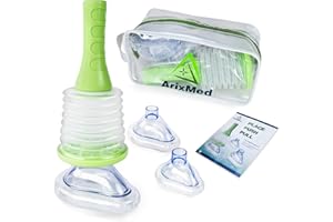 ArixMed Portable First Aid Device with One-Way Valve, Suitable for Home and Travel, Equipped with 2 Mask Sizes