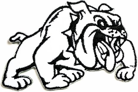 Amazon Com Black Bulldog Pitbull Dog Patch Ideal For Adorning