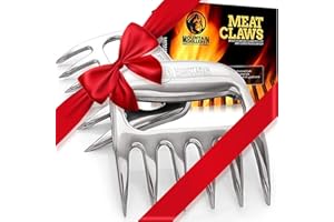 Mountain Grillers Chicken Shredder and Meat Shredder Claws - Effortless Pulled Pork BBQ Claws for Meat Shredding - Versatile 2-Pack Bear Claws for Grill, Smoker, Barbecue - Black