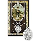 Hirten St. Brigid Pewter Medal Pendant with Chain, Made in USA