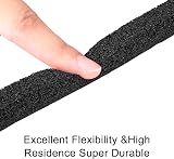fowong Draught Excluder Tape 12mm x 12mm x 2m 2 Rolls Weather Stripping view 5