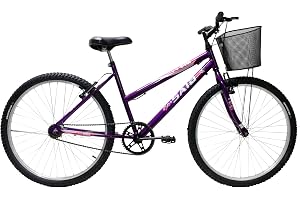 Bicicleta de Passeio Saidx Bike Feminina Sem Marchas, Aro 26 Mono, Freio V Brake
