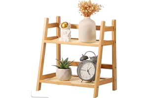 Wicker Look Coffee Station Organizer Kitchen Counter Shelf Wood Mug Shelf Display Bamboo Matcha Station Countertop Cup Displa