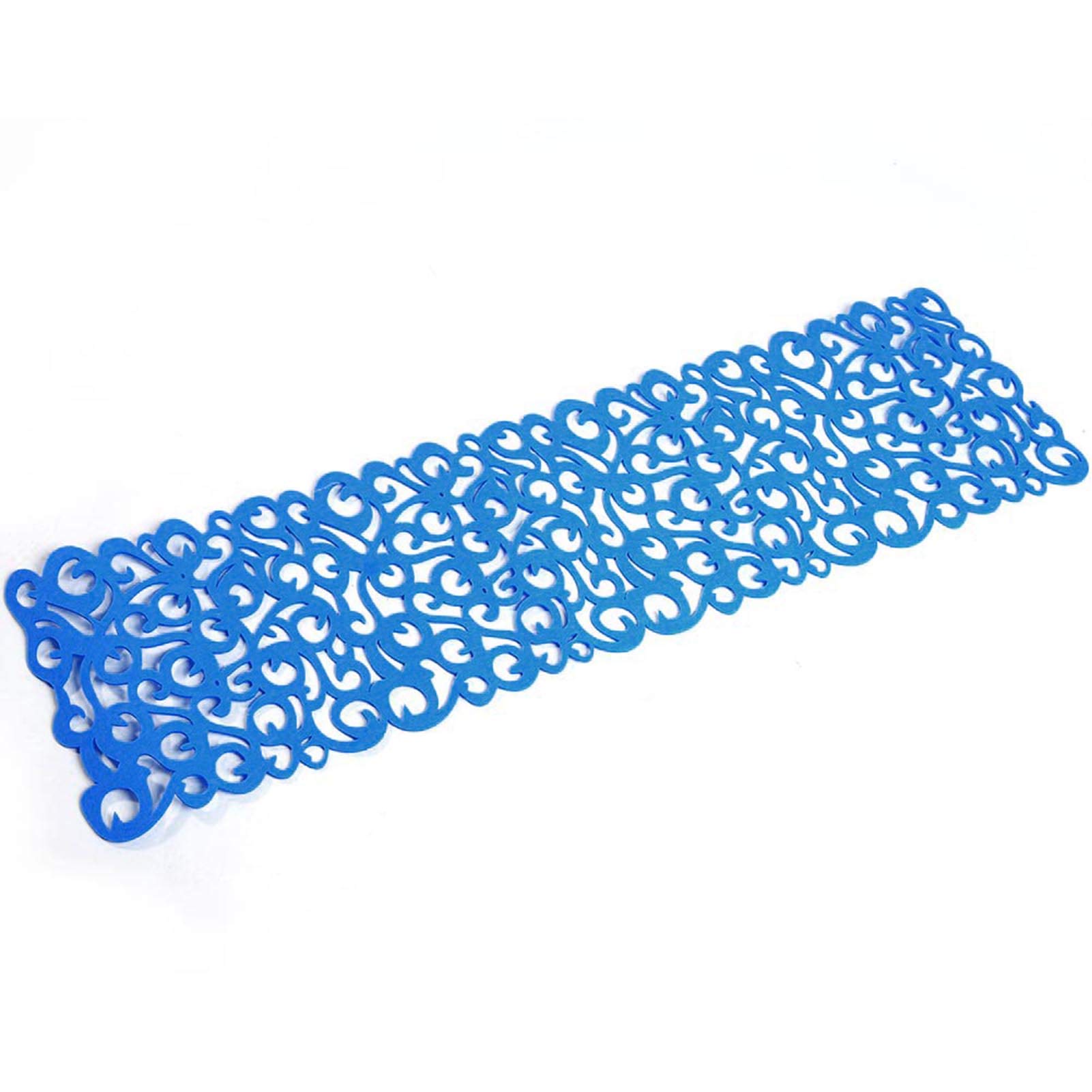 Rectangle Felt Table Runner Table Placemats Table Mats Household Decorations New Dinner Table Buffet Weddings Parties(Light Blue)