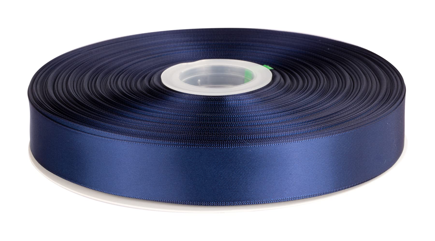 Double Faced Satin Ribbon, 25mm X 91M, Solid Polyester Ribbon for Gift Wrapping, Crafts, Wedding Party Ceremony Decoration, Floral Arrangement, Sewing (Navy)