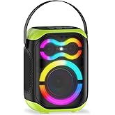 TYOTY Portable Bluetooth Speakers 80W Big Powerful Wireless Outdoor Loud Stereo Deep Bass Sound Boombox TWS Home Party Speaker with Subwoofer LED Lights