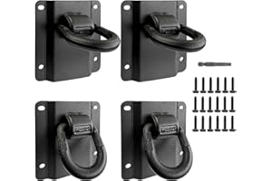 aHei 4 Pack Heavy Duty Tie Down Anchors Truck Bed Tie Downs Car Accessories Fit for 2015-2025 Ford F150 F250 F350 & Raptor 2026 Replace# FL3Z-99000A64-B & FL3Z-9928408-AB