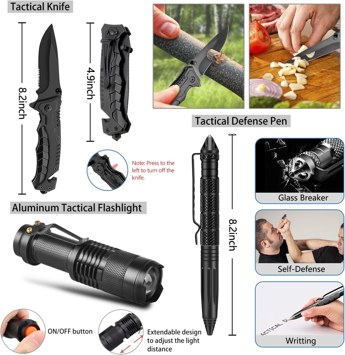 Emergency Survival Kit 47 in 1 Professional Survival Gear Tool First Aid Kit SOS Emergency Tactical Flashlight Knife Pliers Pen Blanket Bracelets Compass with Molle Pouch for Camping Adventures: Health & Personal Care