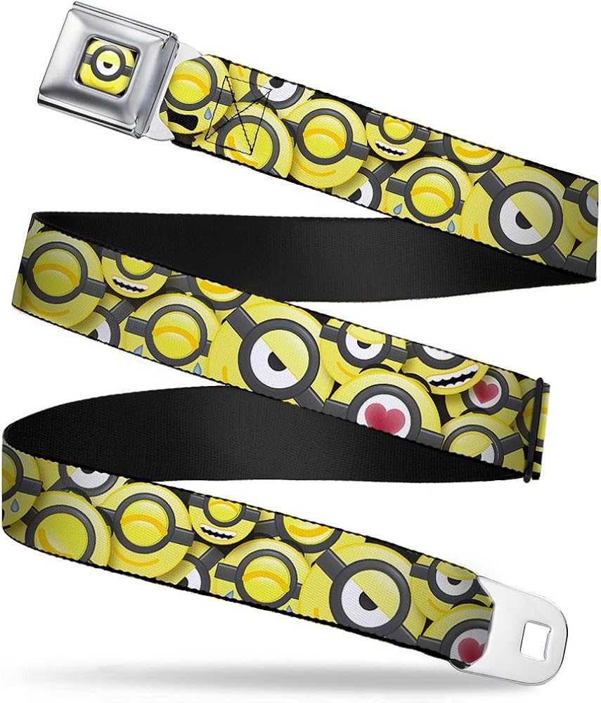 BuckleDown Seatbelt Belt Minion Emojis Stacked 1.0