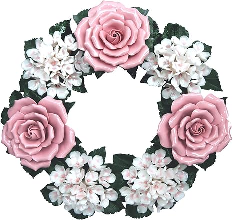 Composizione Di Fiori Artificiali Decorazione Floreale Per Interni Ed Esterni Corona Di Ceramica Tomba Decorazione Fiori Funebri Fiori Per Cimitero Resistente Alle Intemperie Amazon It Casa E Cucina