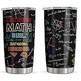 Math Teacher Appreciation Gift - Tumbler 20OZ for Math Lovers, Students, Nerds - Best Ideas for Women/Men/Adults/Kids