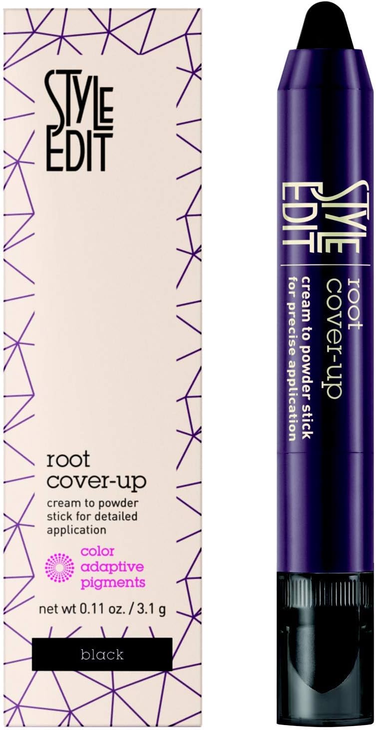 Style Edit Root Cover Up Stick - Instant Root Concealer to Touch up And Cover Roots and Grays (Black)
