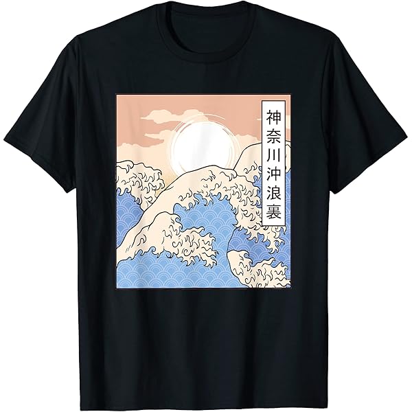 Amazon.com: Great Wave off Kanagawa Surreal Surfer Japan Mt