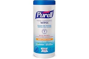 PURELL®, GOJ911112EA, Textured Sanitizing Wipes, 100 / Each, White