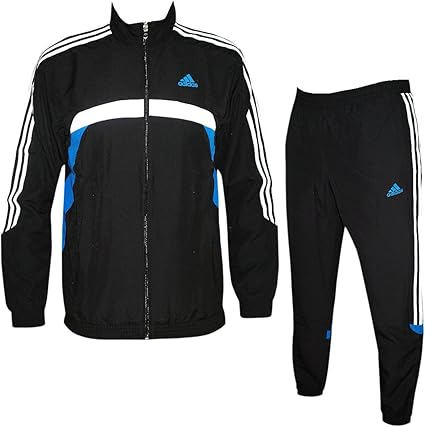 adidas trainingsanzug schwarz mit grünen streifen