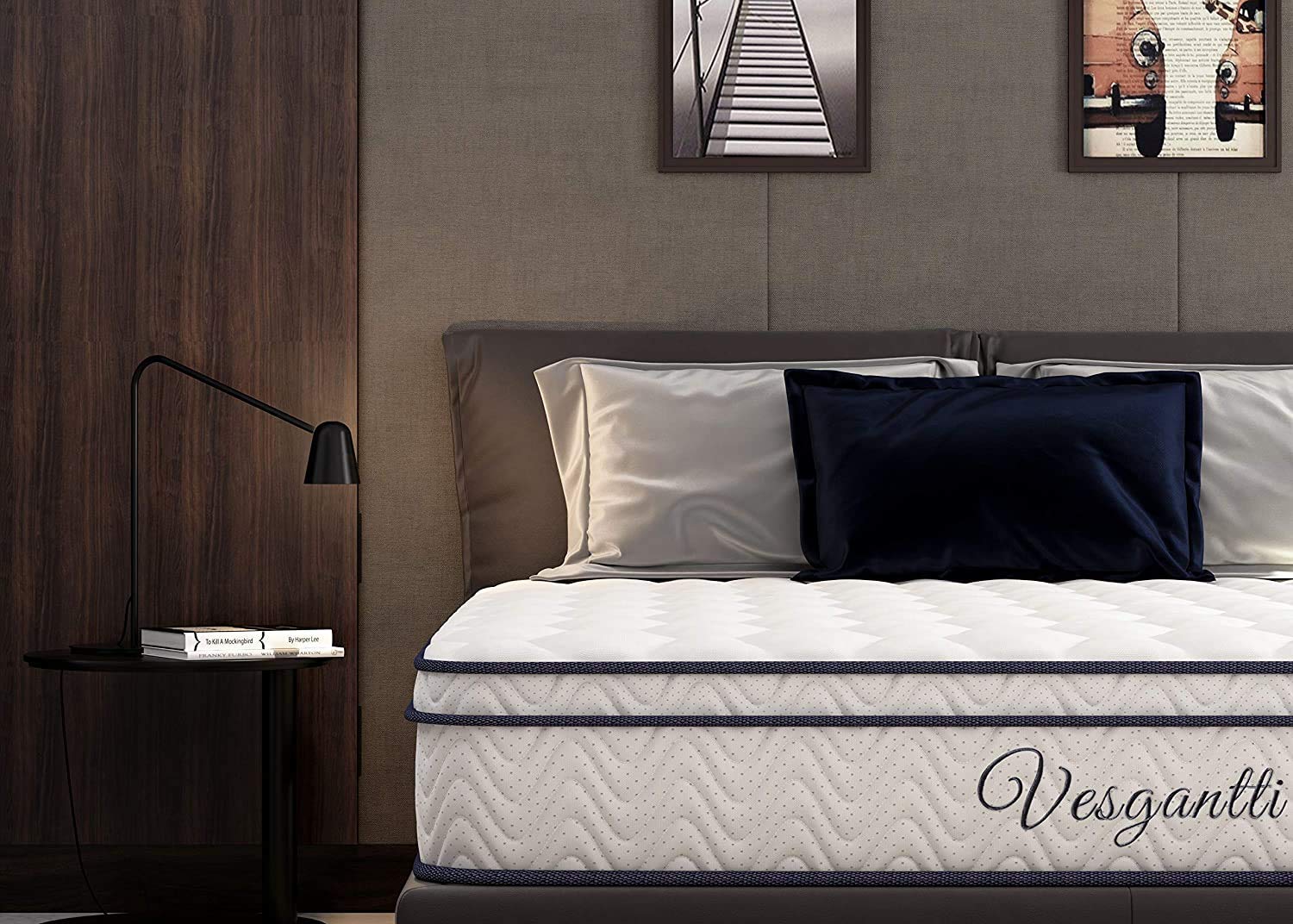 Vesgantti 9 Inch Multilayer Hybrid Queen Mattress Multiple Sizes